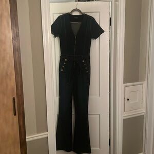 Ramy Brook Helena Denim dark rinse jumpsuit size 29